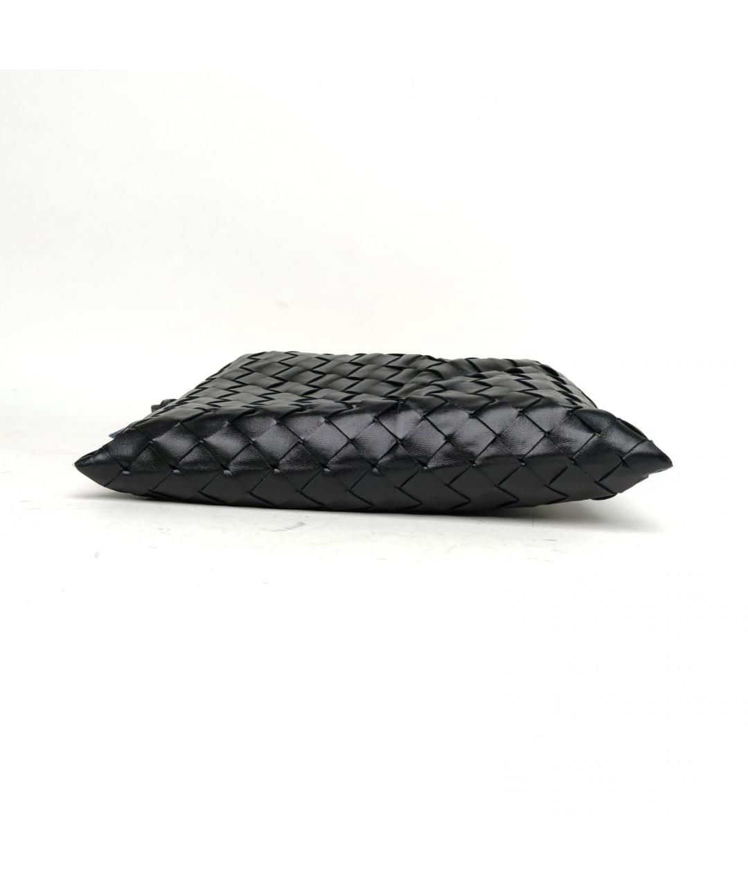 BOTTEGA VENETA Черная кожаная сумка тоут, фото 5