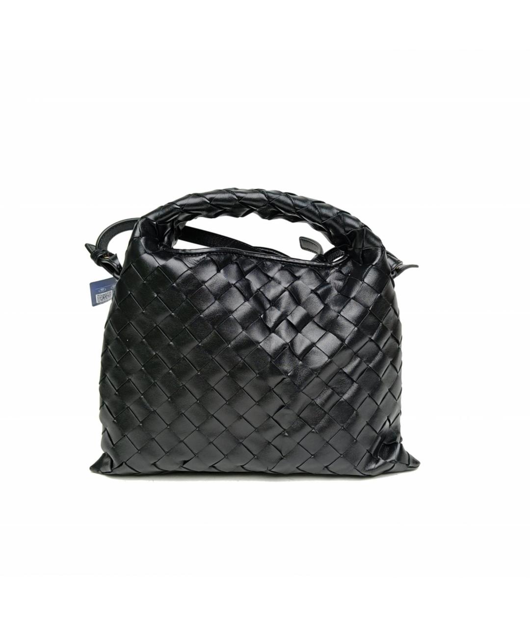 BOTTEGA VENETA Черная кожаная сумка тоут, фото 3