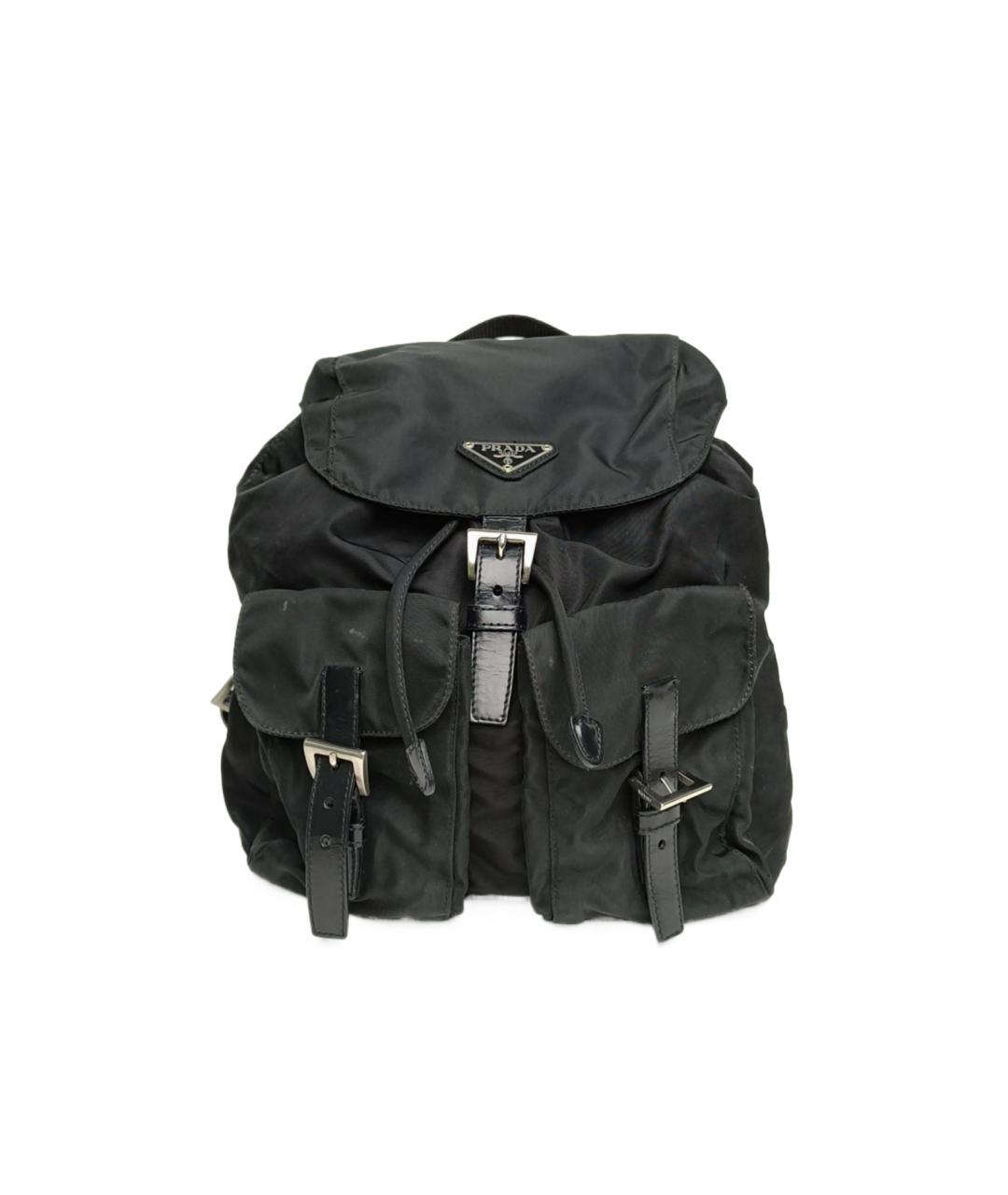 PRADA Черный тканевый рюкзак, фото 1