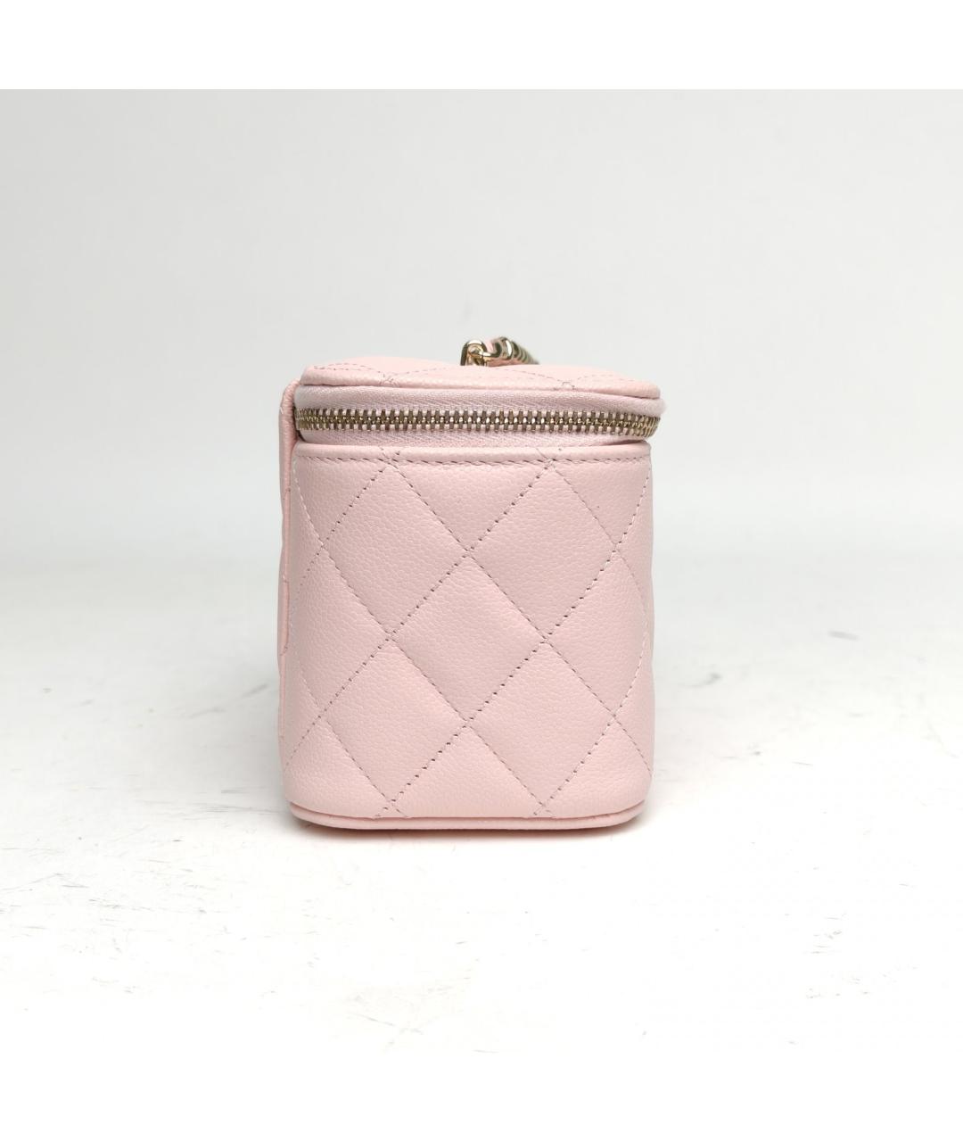 CHANEL Розовая кожаная сумка через плечо, фото 5