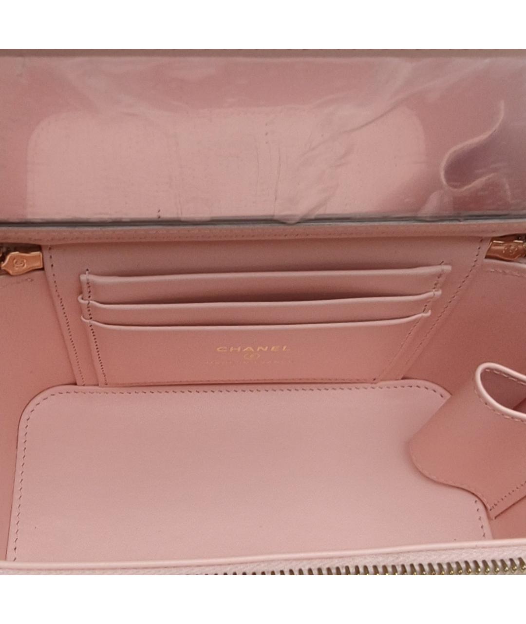 CHANEL Розовая кожаная сумка через плечо, фото 7