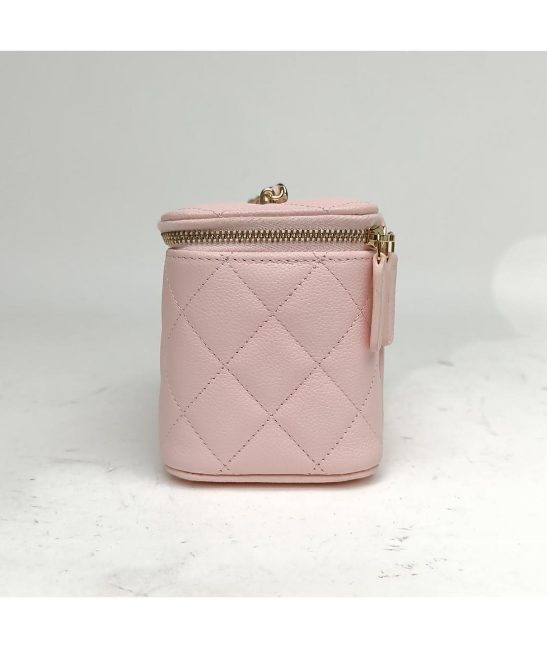 CHANEL Розовая кожаная сумка через плечо, фото 3