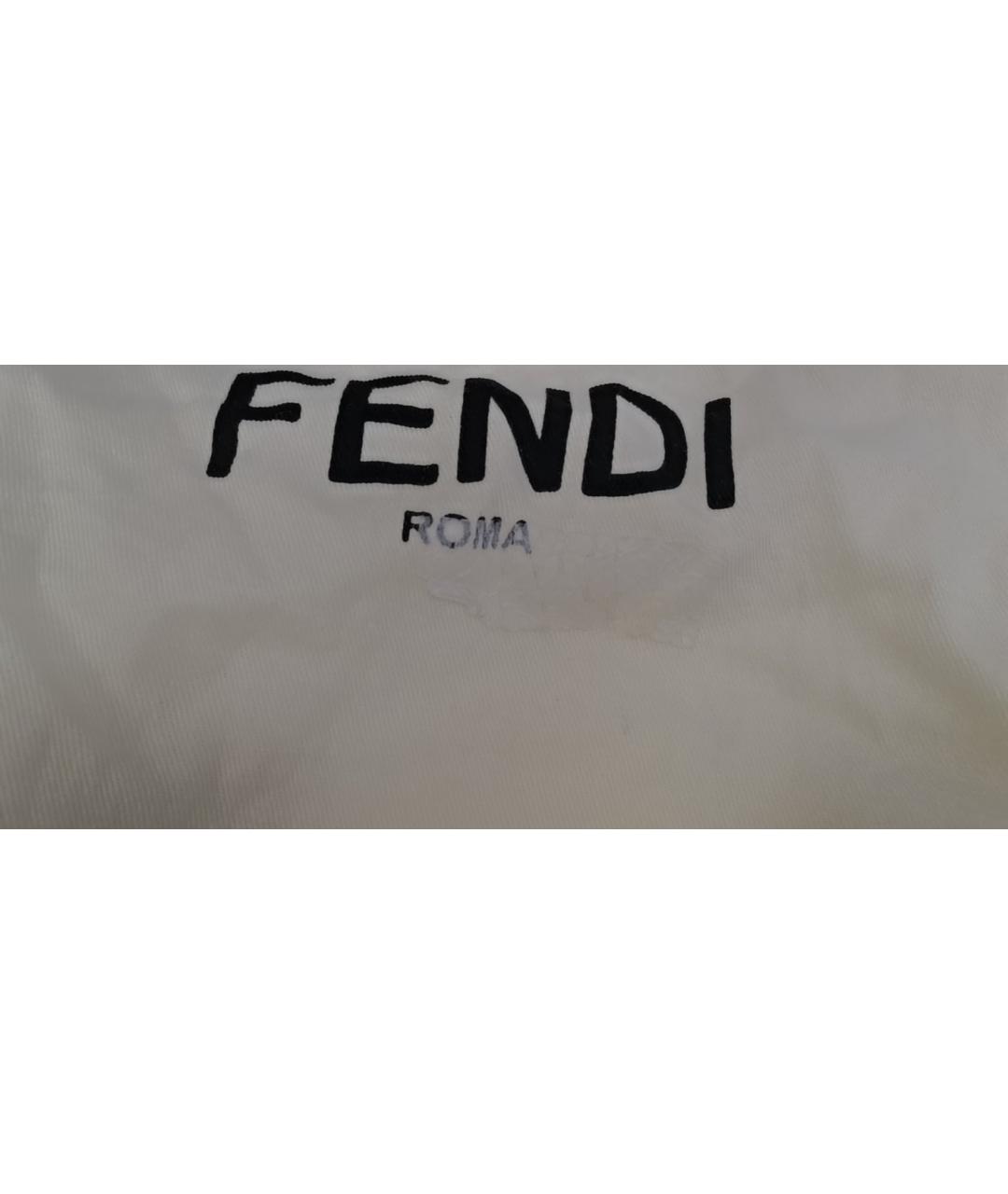 FENDI Бежевая кожаная сумка через плечо, фото 8