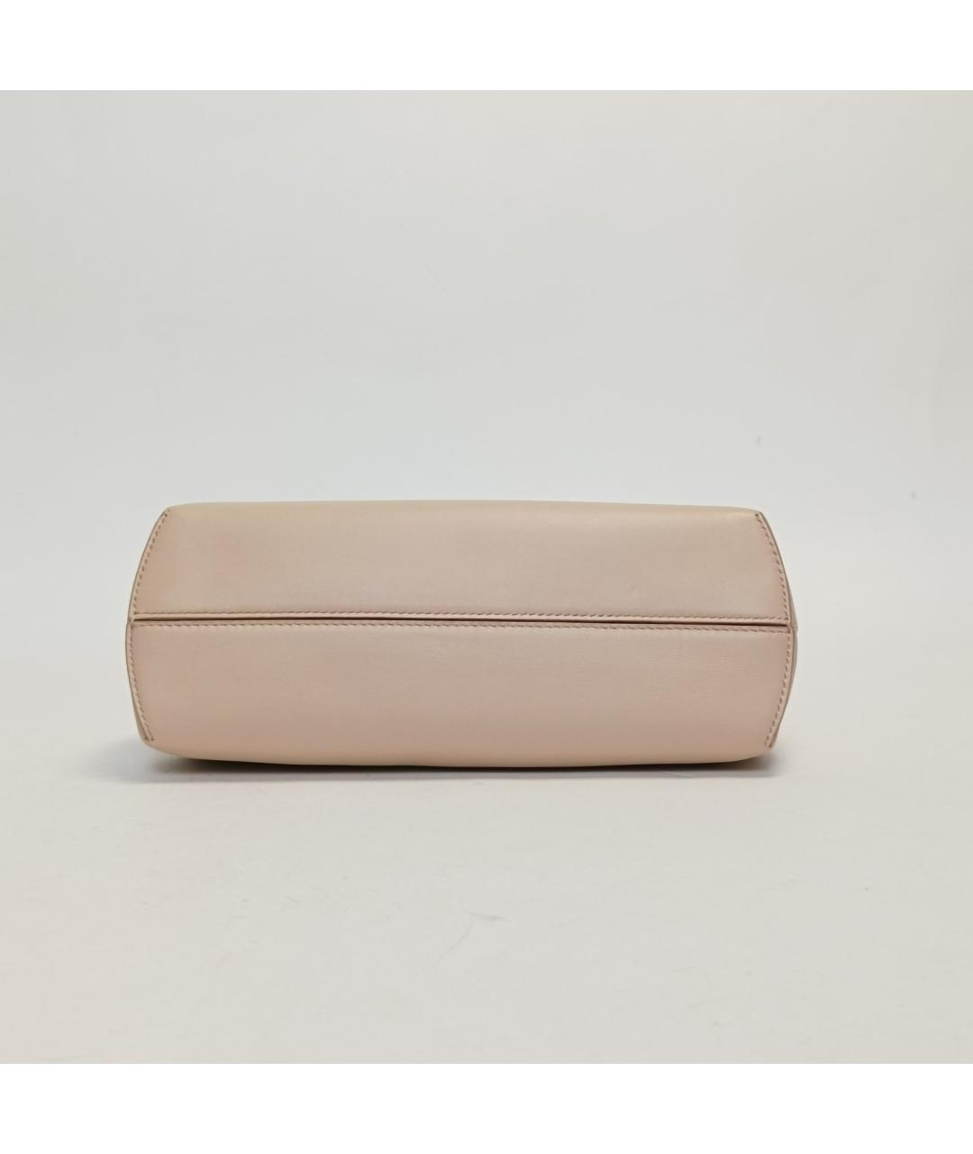 FENDI Бежевая кожаная сумка через плечо, фото 6