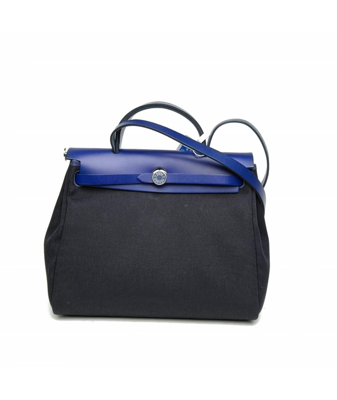 HERMES Синяя тканевая сумка через плечо, фото 2