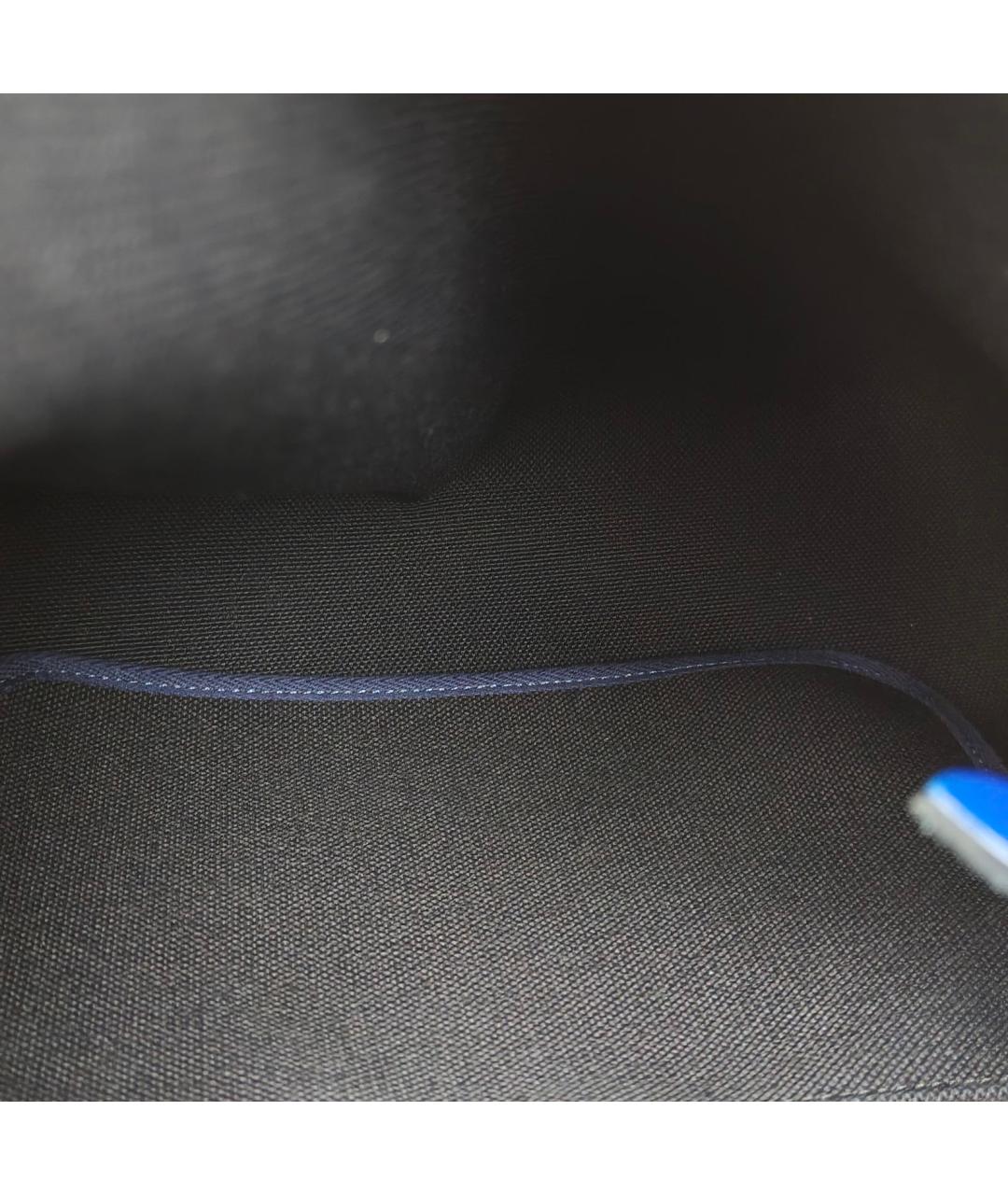 HERMES Синяя тканевая сумка через плечо, фото 6