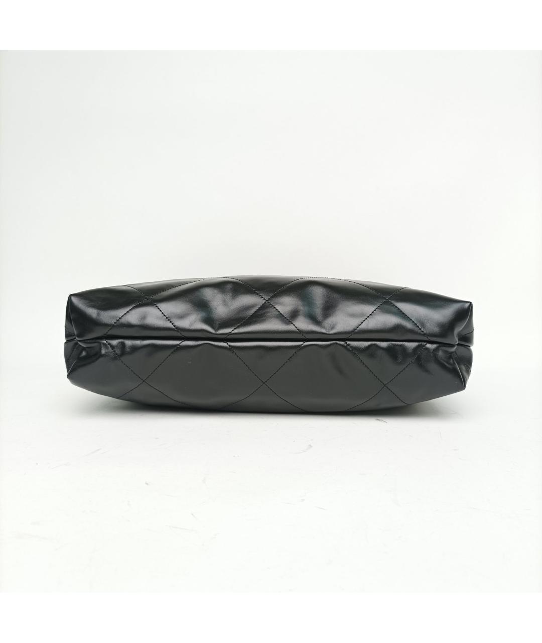 CHANEL Черная кожаная сумка тоут, фото 6