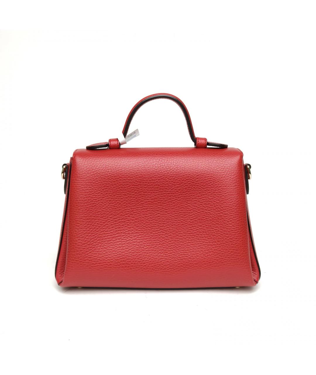 GUCCI Красная кожаная сумка с короткими ручками, фото 3