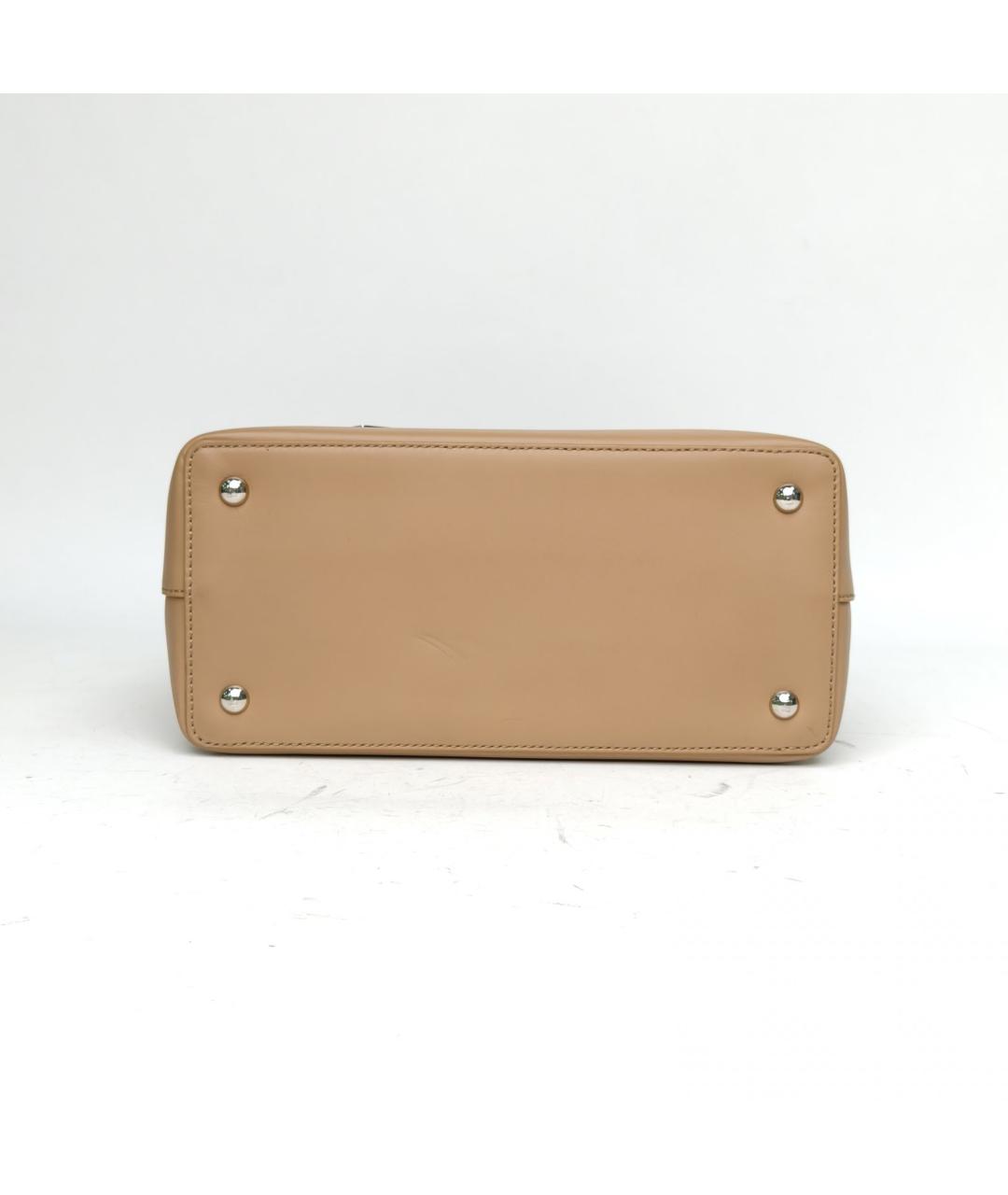 FENDI Хаки кожаная сумка тоут, фото 5