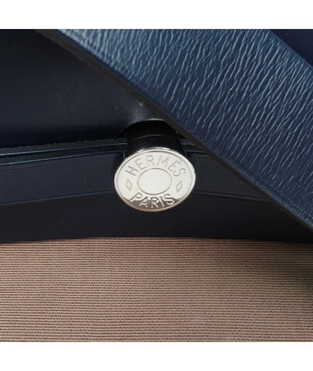 HERMES Бежевая тканевая сумка через плечо, фото 9