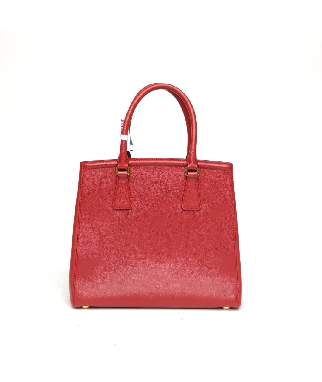 PRADA Красная кожаная сумка с короткими ручками, фото 3