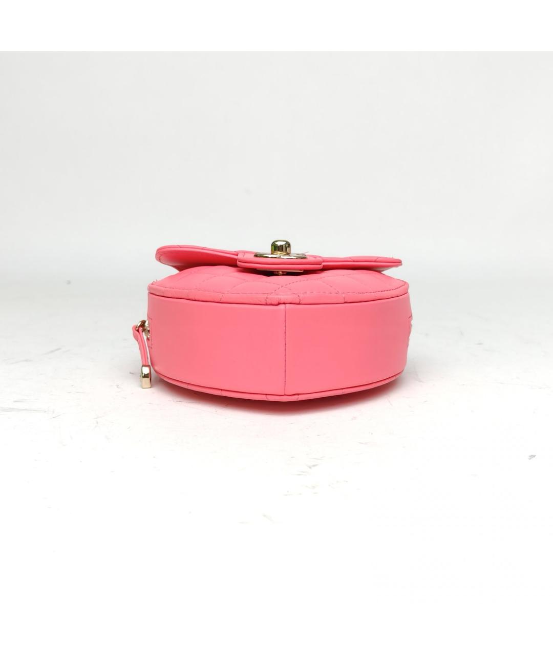 CHANEL Розовая кожаная сумка через плечо, фото 6