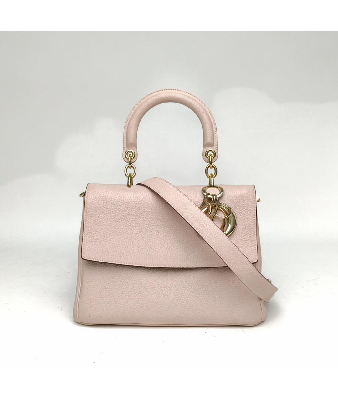 CHRISTIAN DIOR Розовая кожаная сумка с короткими ручками, фото 2