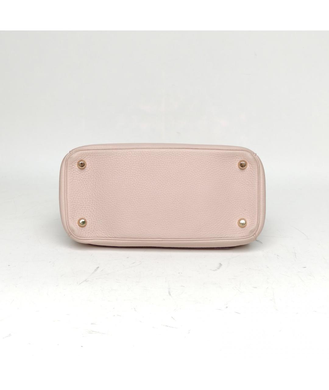 CHRISTIAN DIOR Розовая кожаная сумка с короткими ручками, фото 6