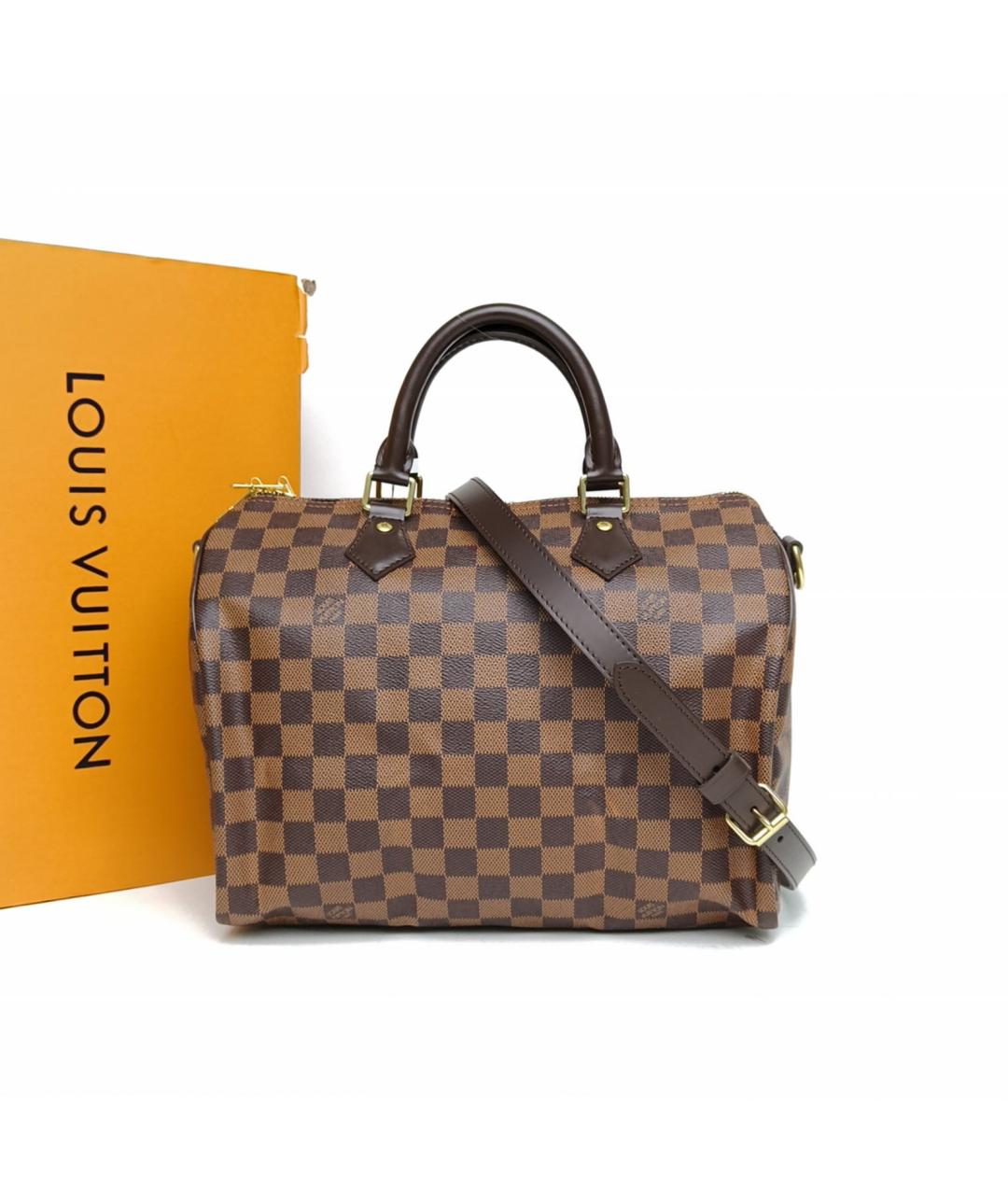 LOUIS VUITTON Коричневая сумка с короткими ручками, фото 8