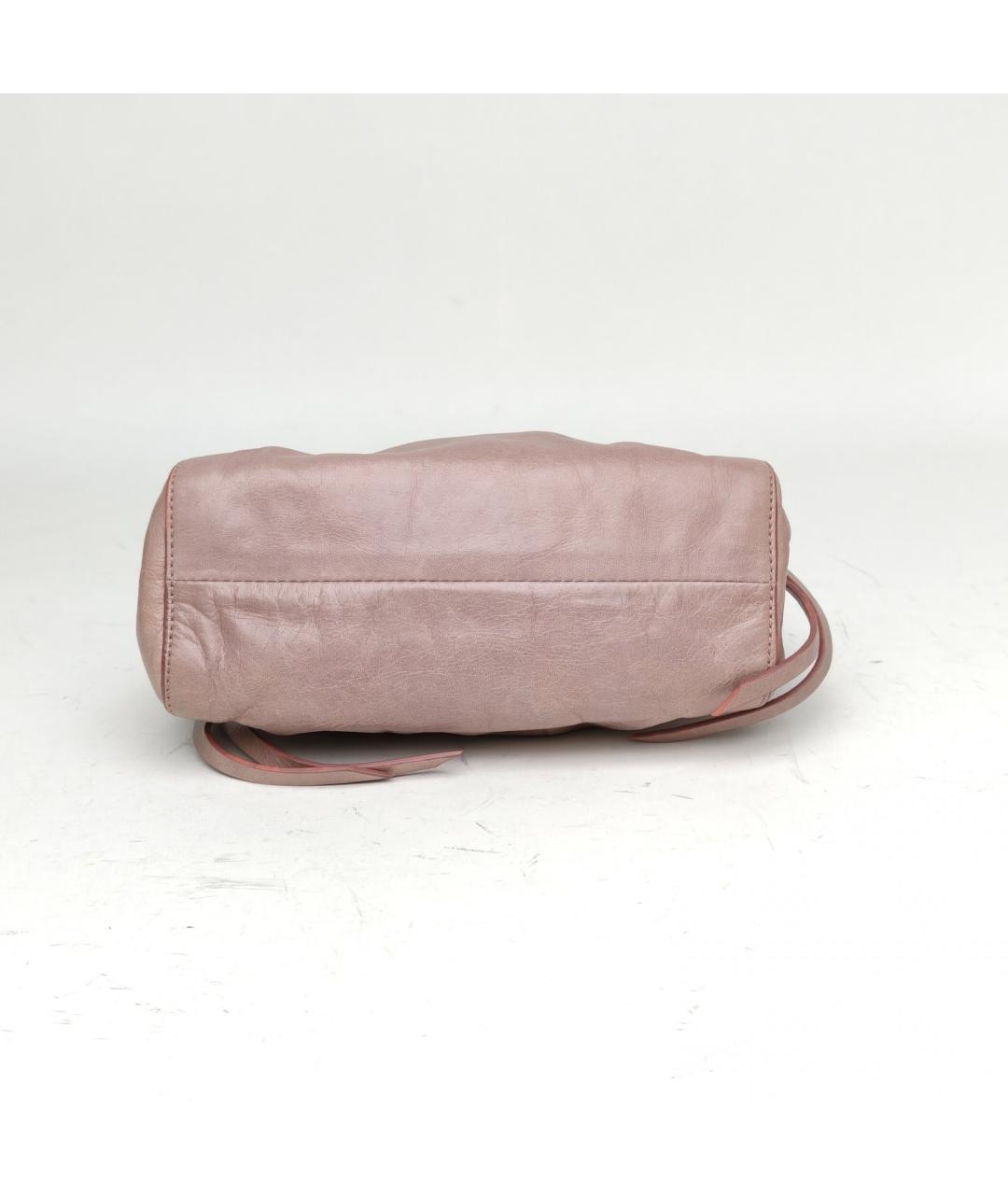 MIU MIU Розовая кожаная сумка через плечо, фото 8