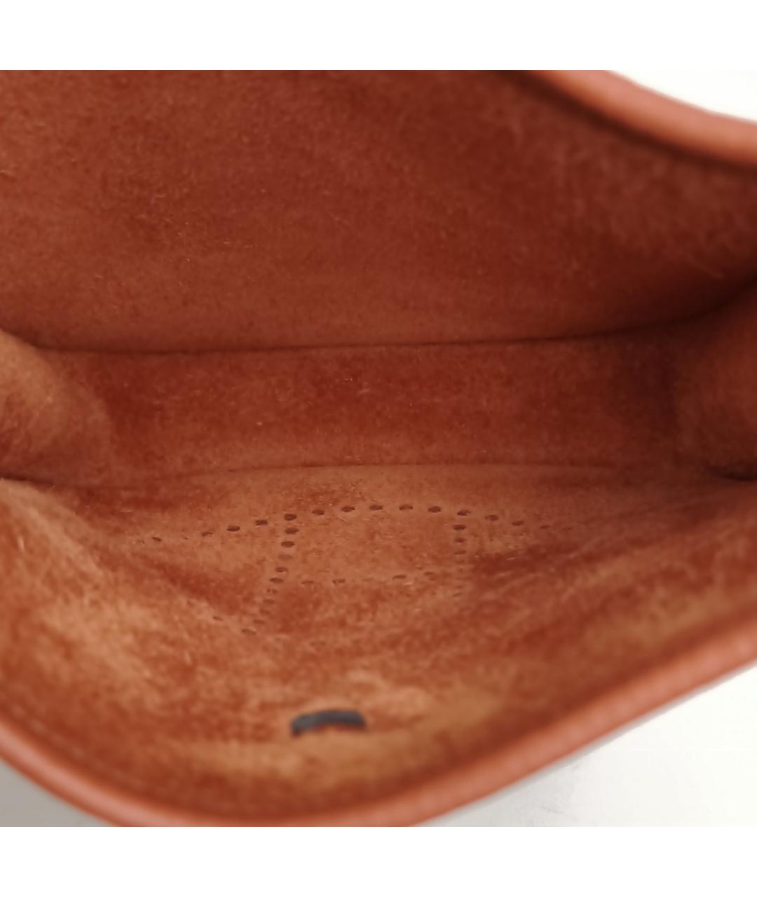 HERMES Коричневая кожаная сумка через плечо, фото 7
