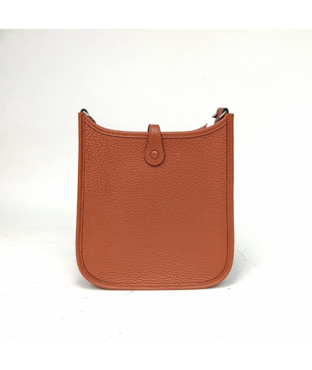 HERMES Коричневая кожаная сумка через плечо, фото 4