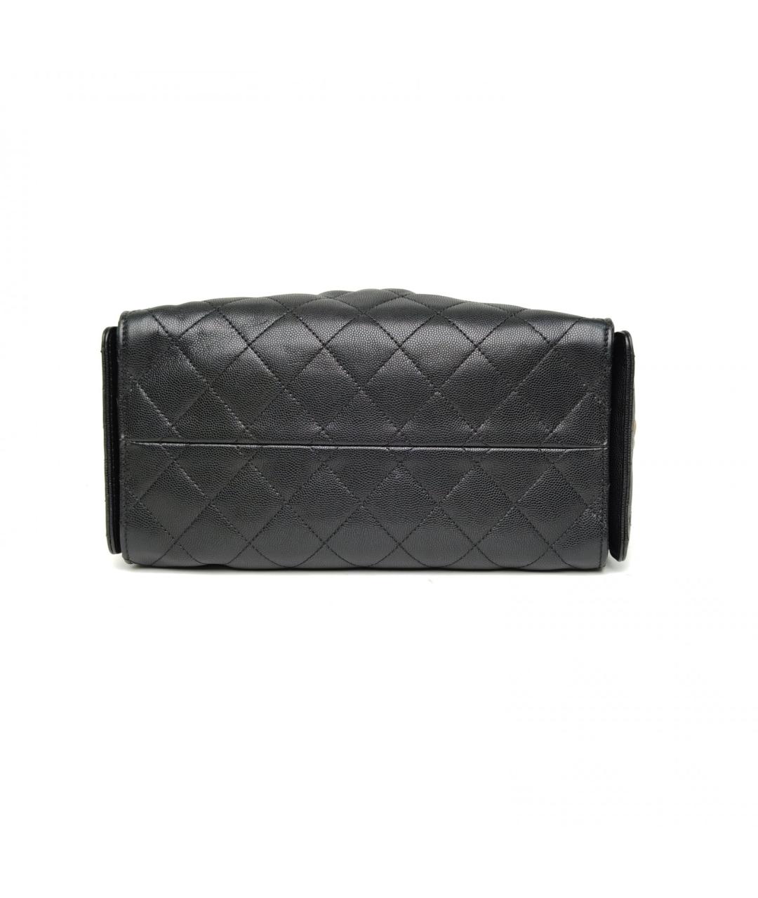 CHANEL Черная кожаная сумка через плечо, фото 6