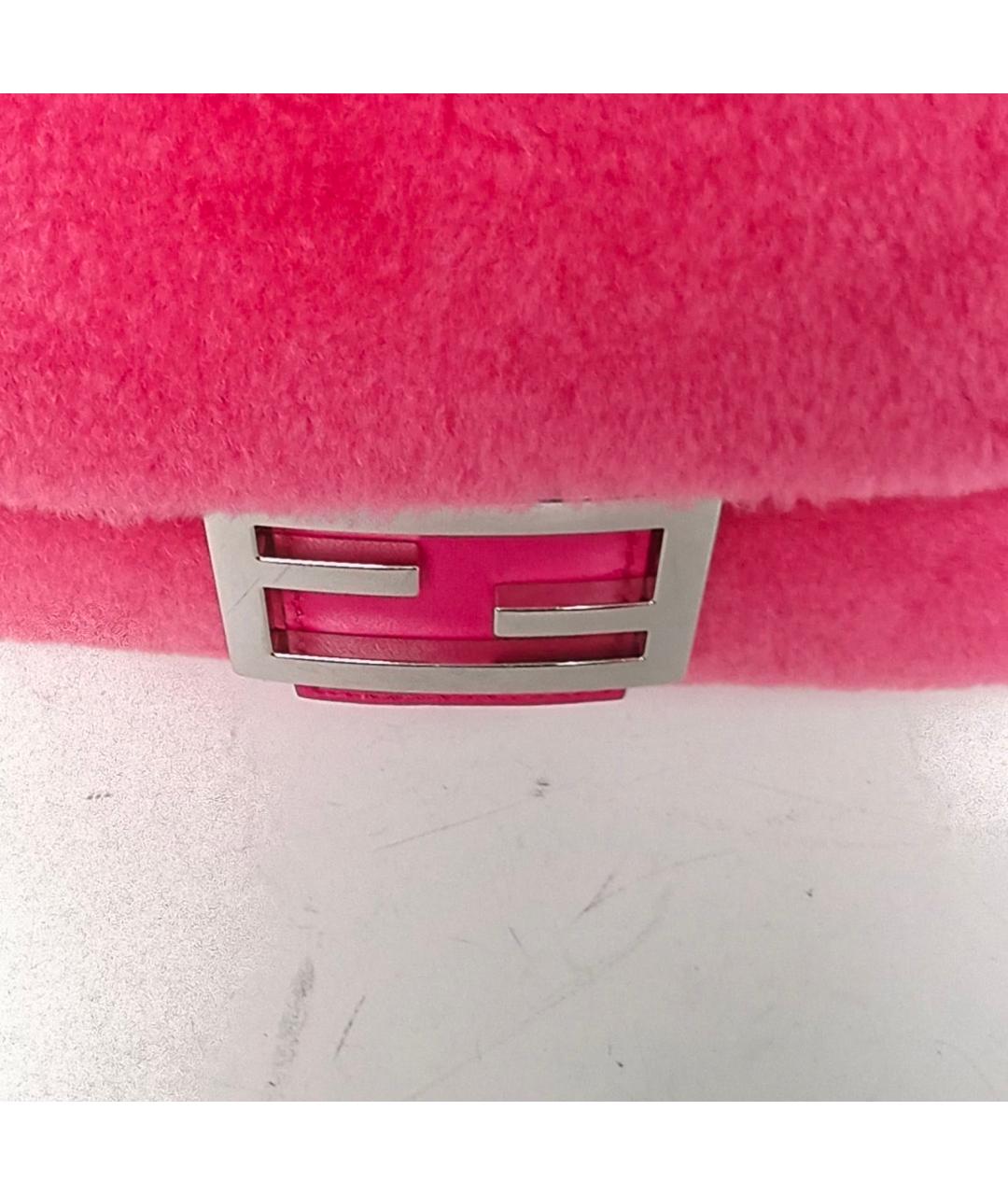 FENDI Розовая сумка с короткими ручками, фото 6