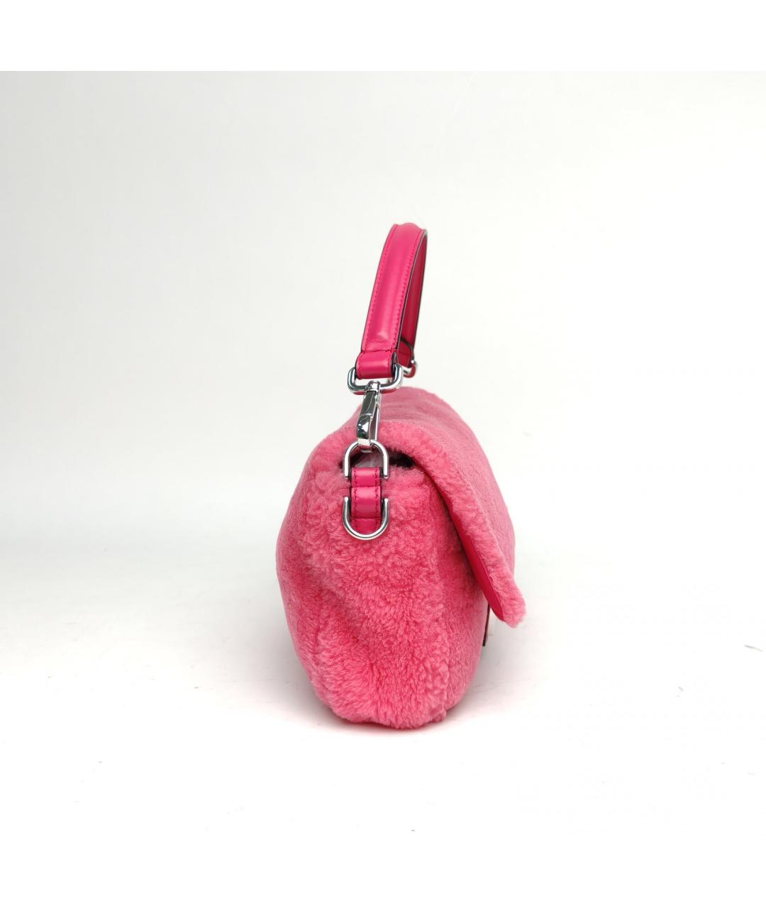 FENDI Розовая сумка с короткими ручками, фото 4