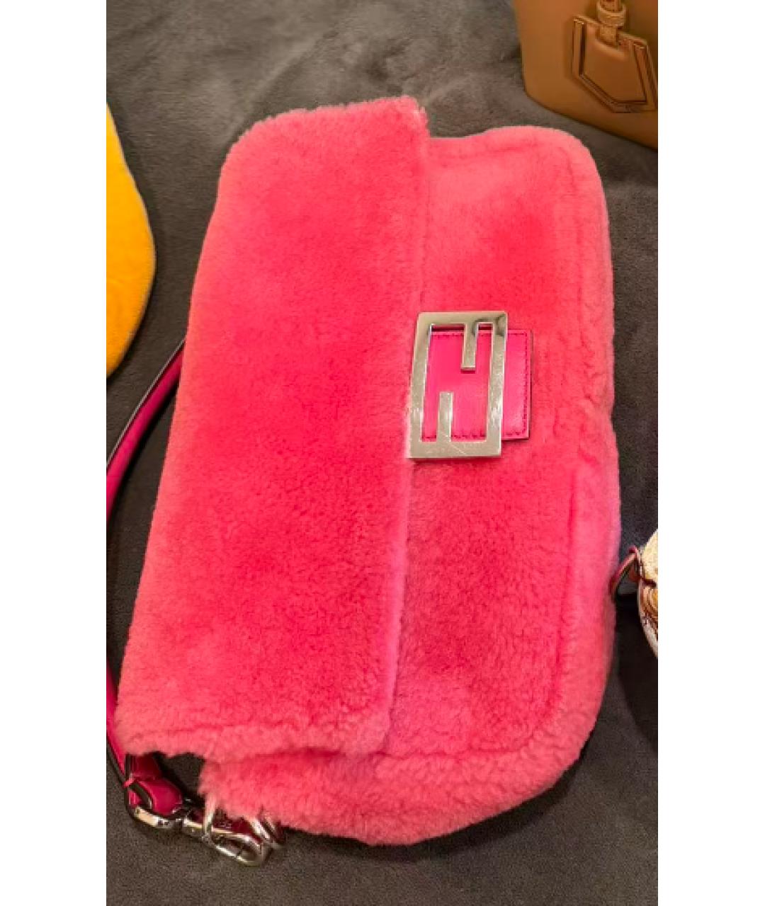 FENDI Розовая сумка с короткими ручками, фото 8