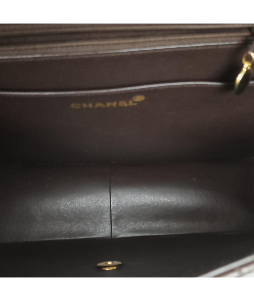 CHANEL Коричневая кожаная сумка через плечо, фото 8