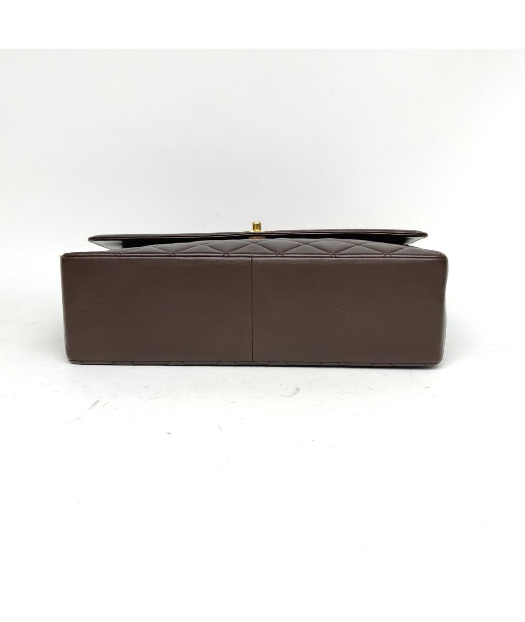 CHANEL Коричневая кожаная сумка через плечо, фото 6