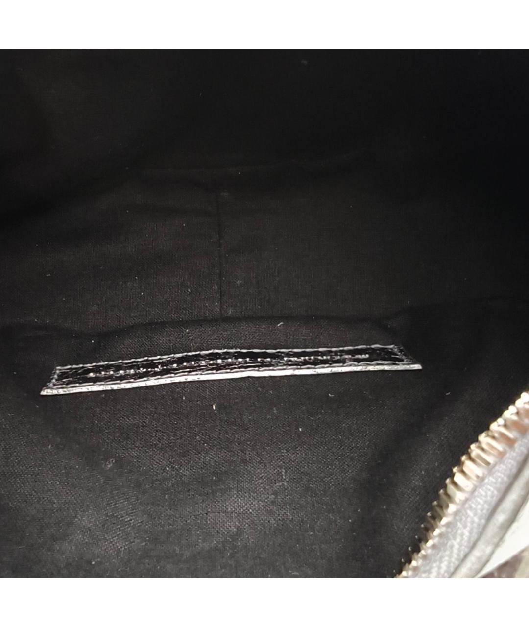 BALENCIAGA Серебряная кожаная сумка через плечо, фото 6