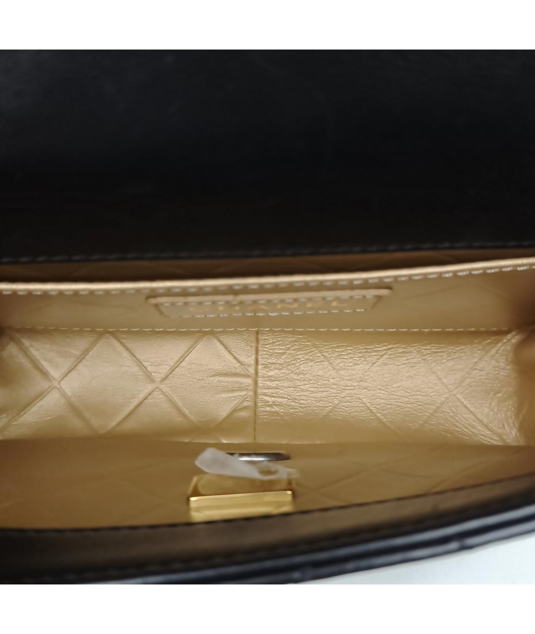 CHANEL Черная кожаная сумка через плечо, фото 7