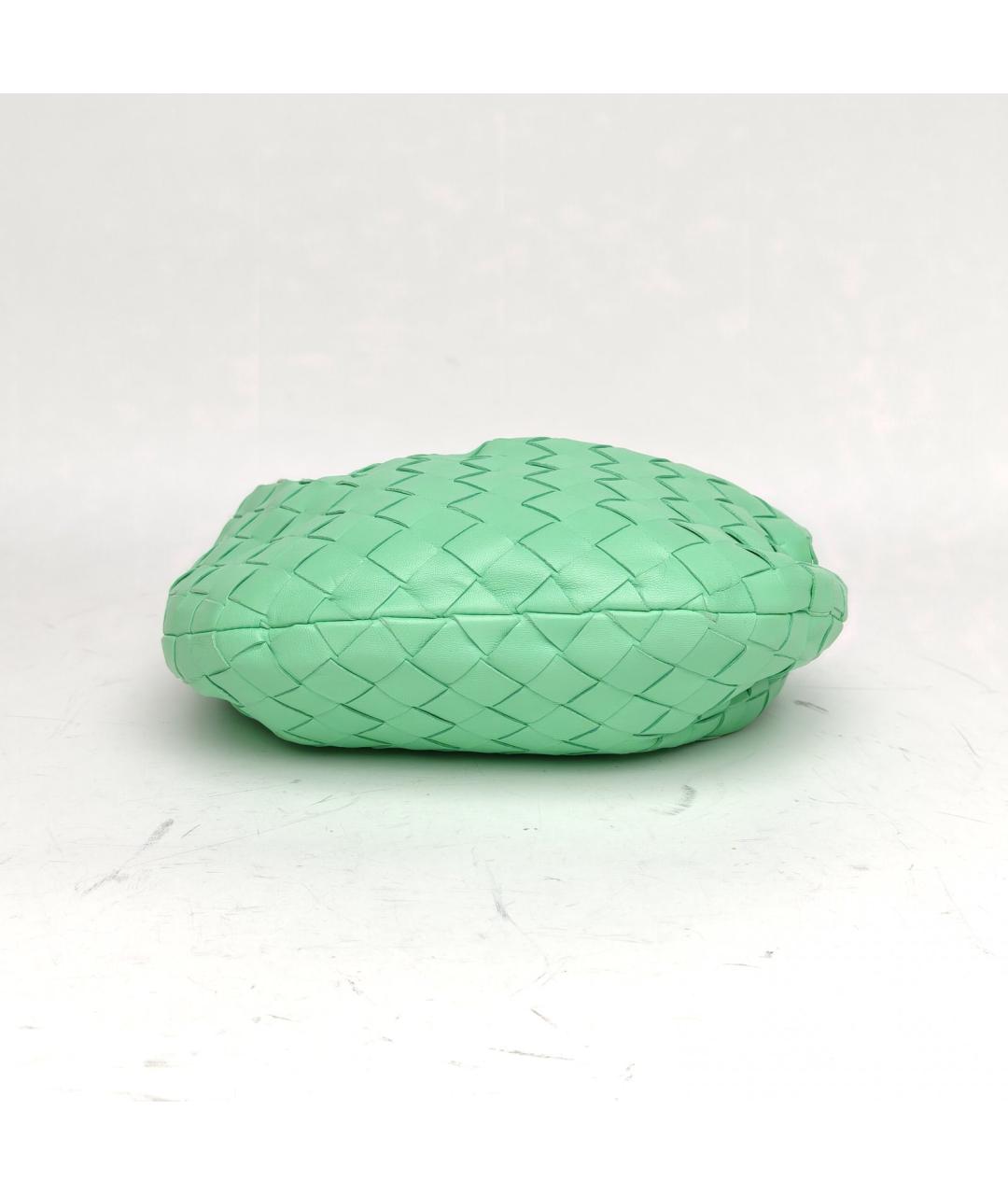 BOTTEGA VENETA Зеленая кожаная сумка с короткими ручками, фото 6