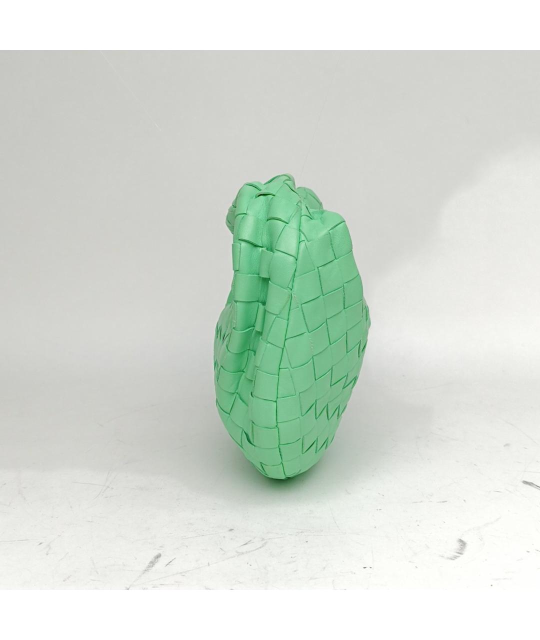 BOTTEGA VENETA Зеленая кожаная сумка с короткими ручками, фото 3