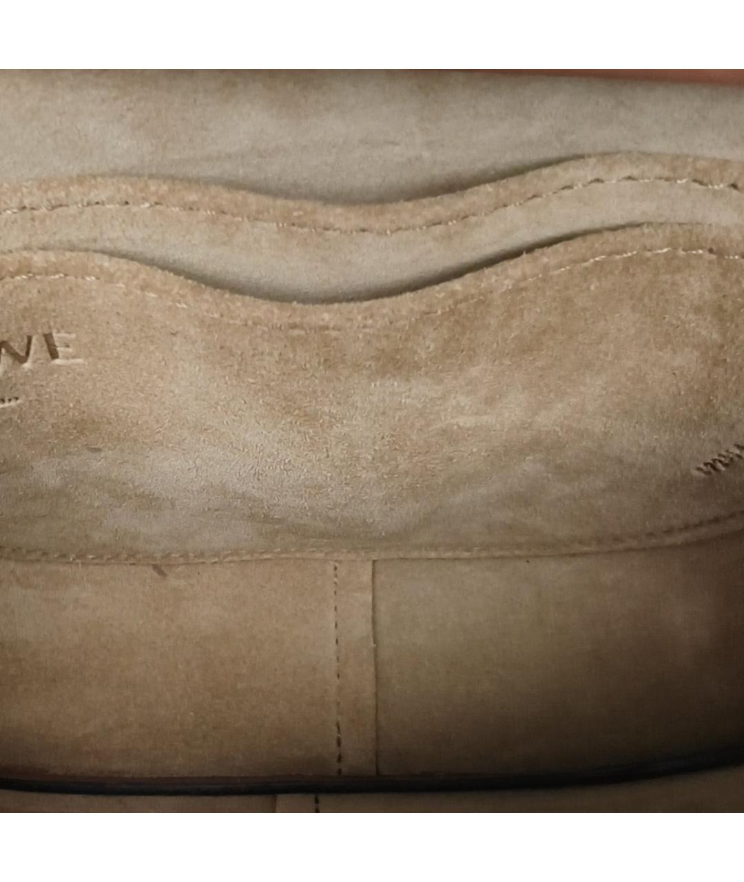 LOEWE Коричневая кожаная сумка через плечо, фото 7