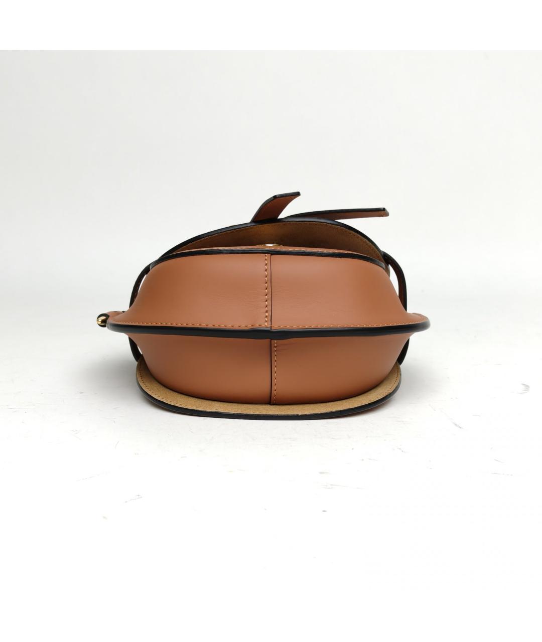 LOEWE Коричневая кожаная сумка через плечо, фото 6