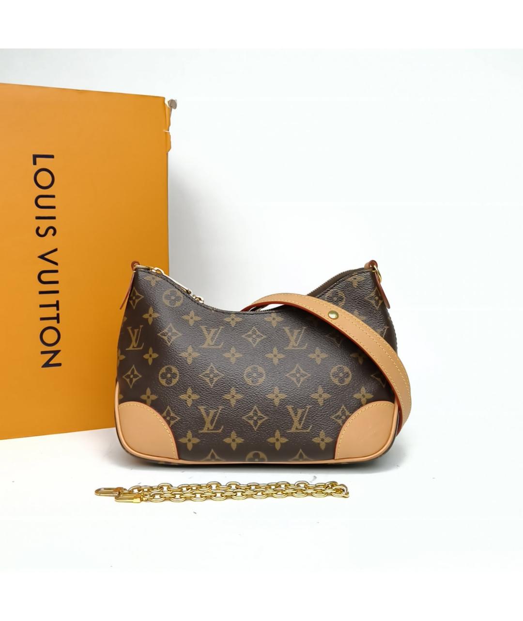 LOUIS VUITTON Коричневая сумка через плечо, фото 8