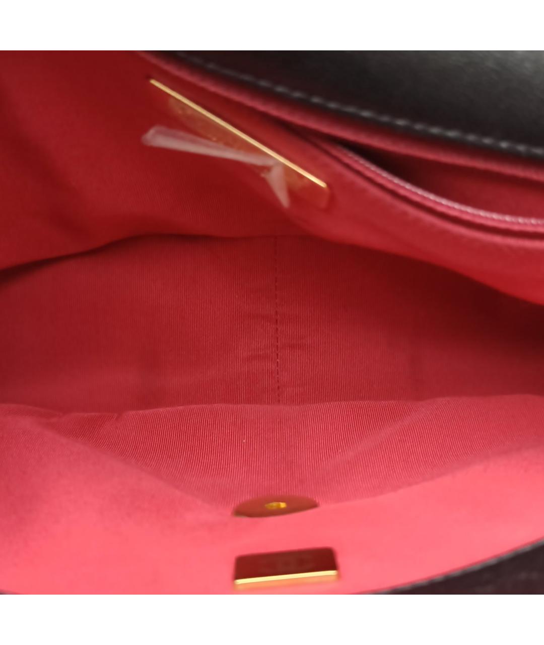 CHANEL Черная кожаная сумка через плечо, фото 7