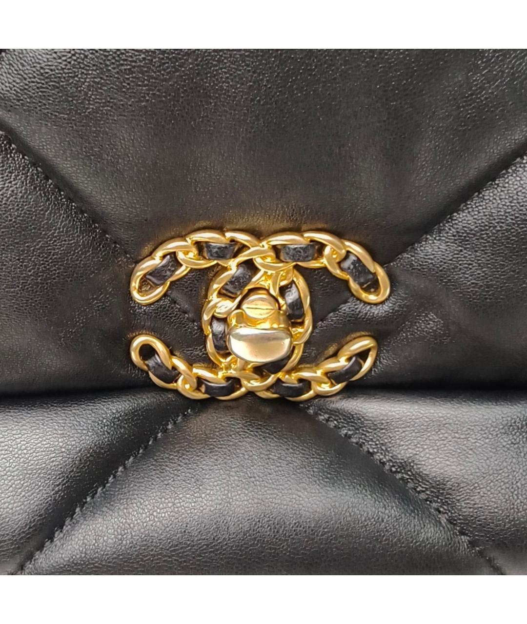 CHANEL Черная кожаная сумка через плечо, фото 8