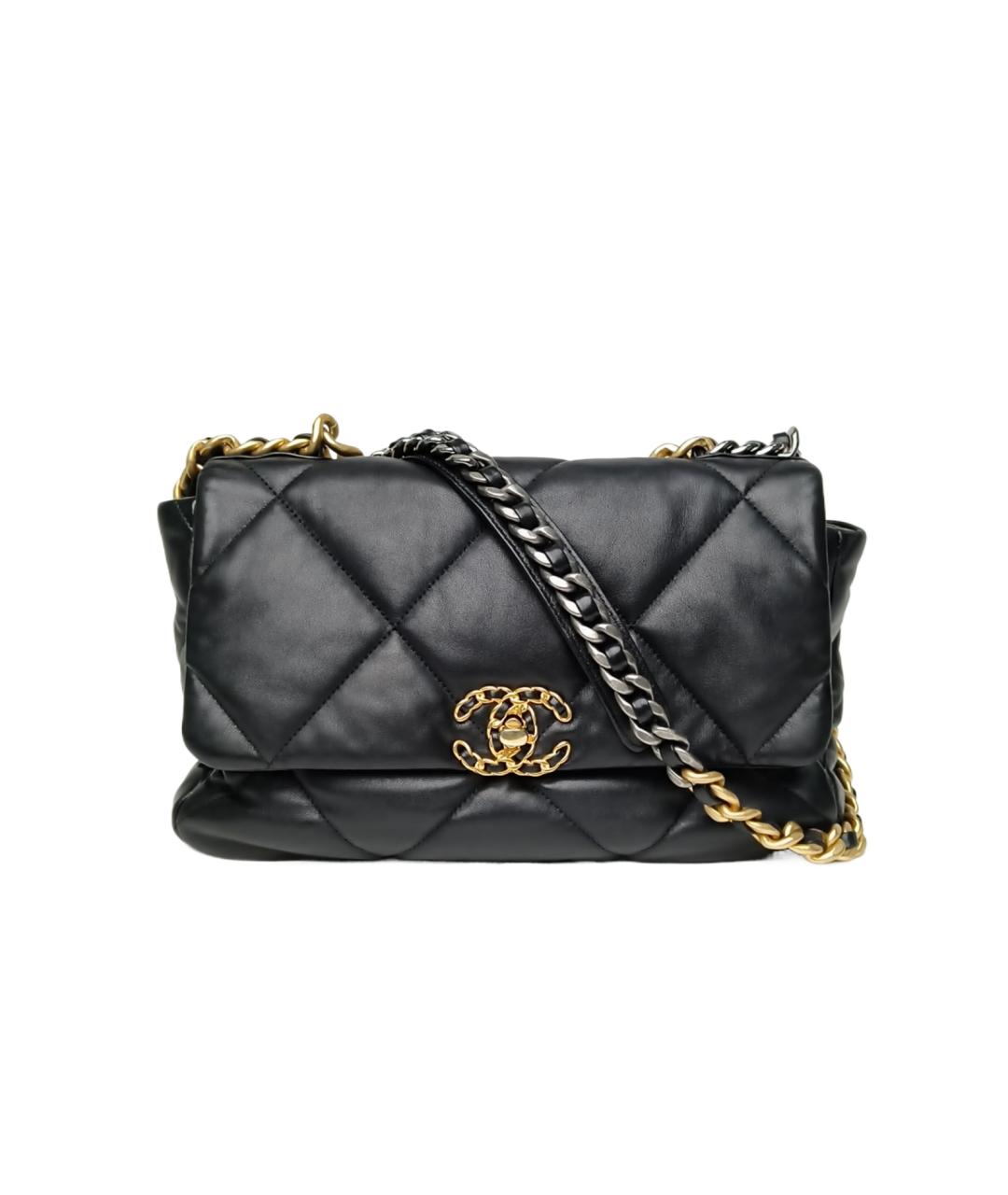 CHANEL Черная кожаная сумка через плечо, фото 1