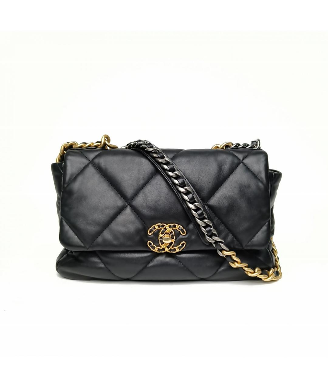 CHANEL Черная кожаная сумка через плечо, фото 2