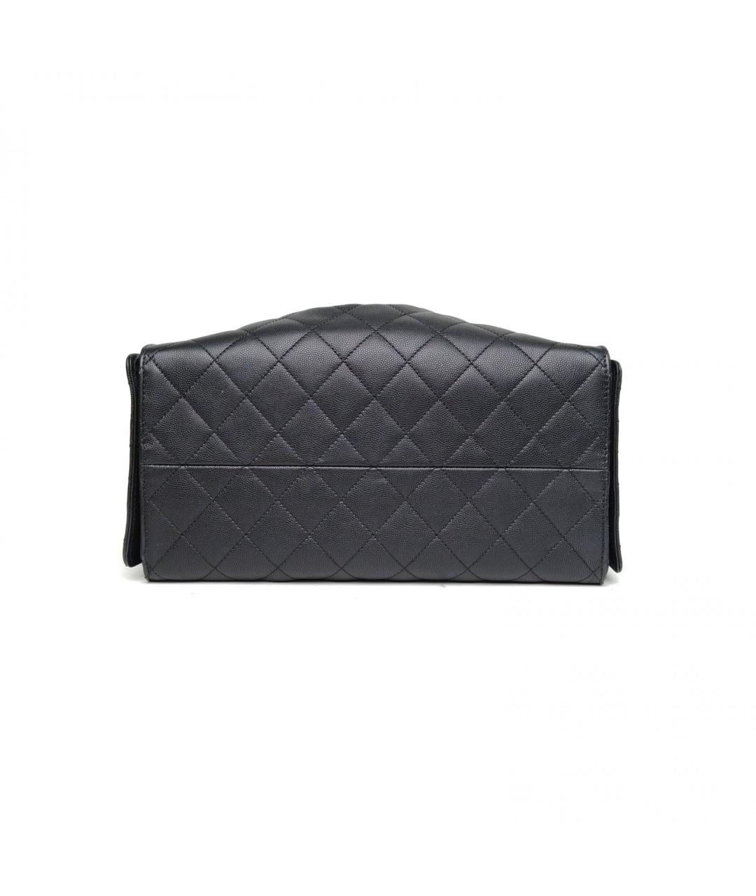 CHANEL Черная кожаная сумка через плечо, фото 6