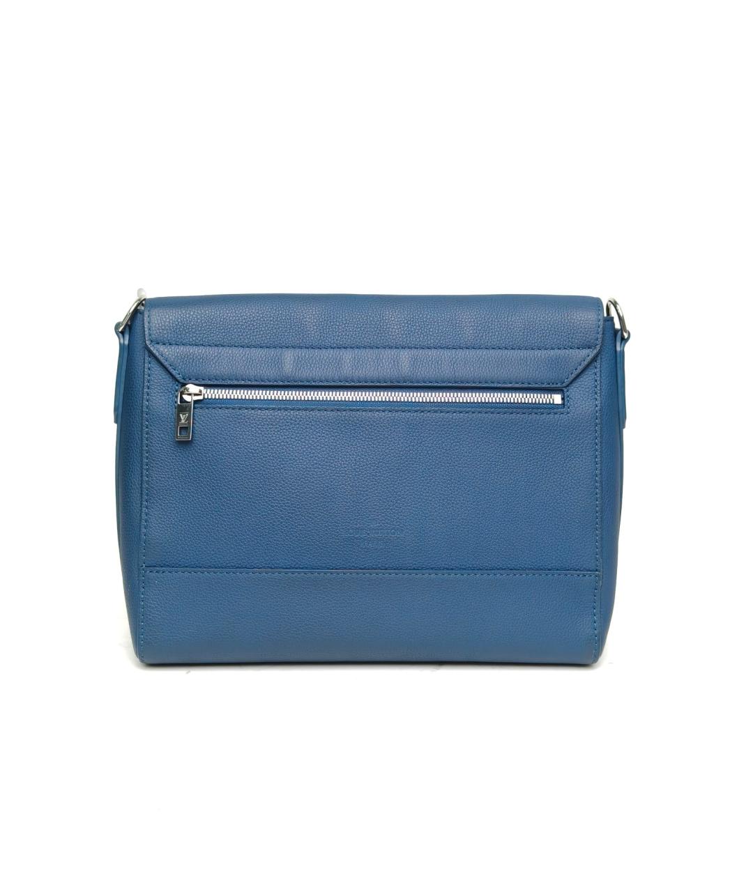 LOUIS VUITTON Синяя кожаная сумка через плечо, фото 4