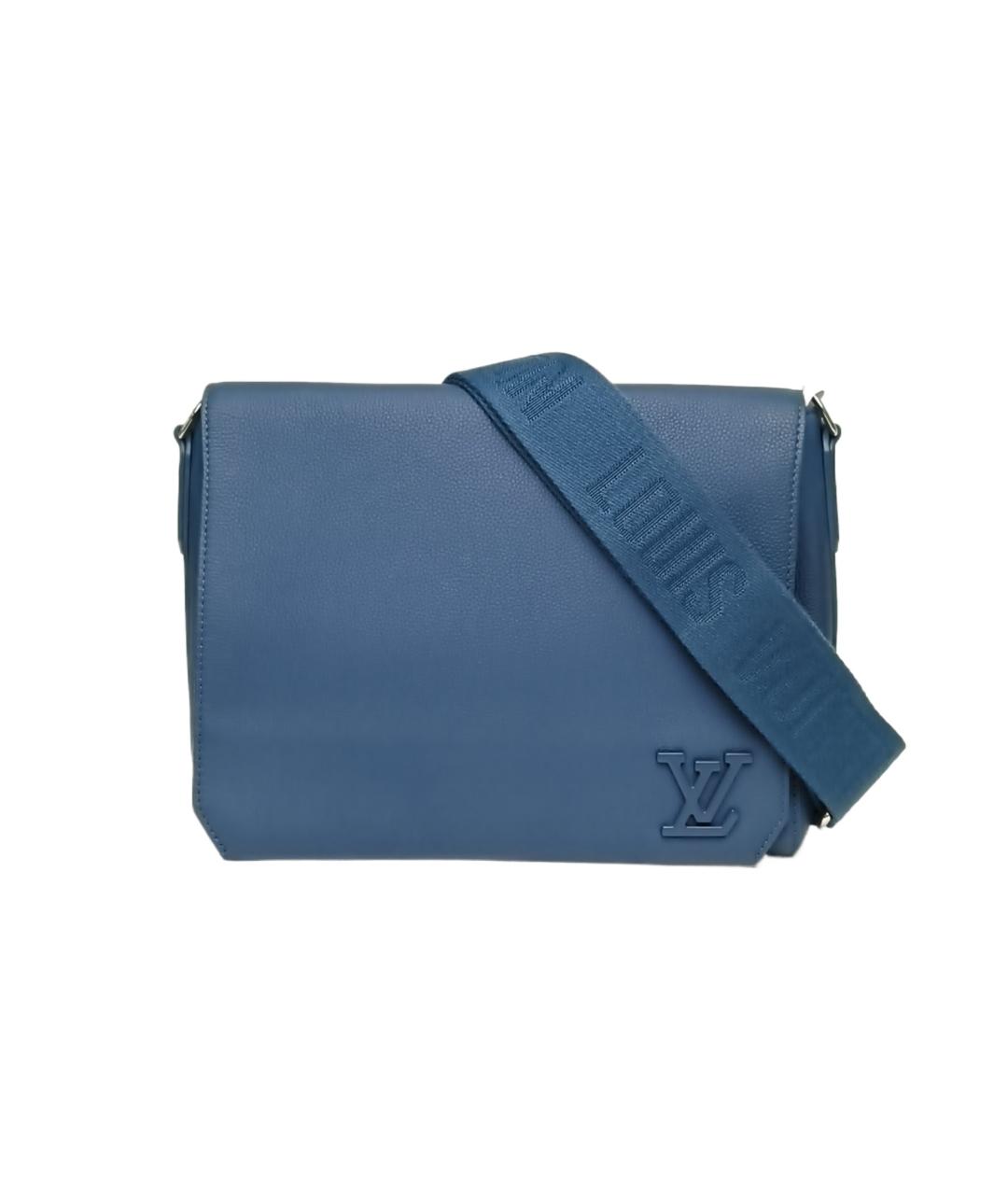 LOUIS VUITTON Синяя кожаная сумка через плечо, фото 1