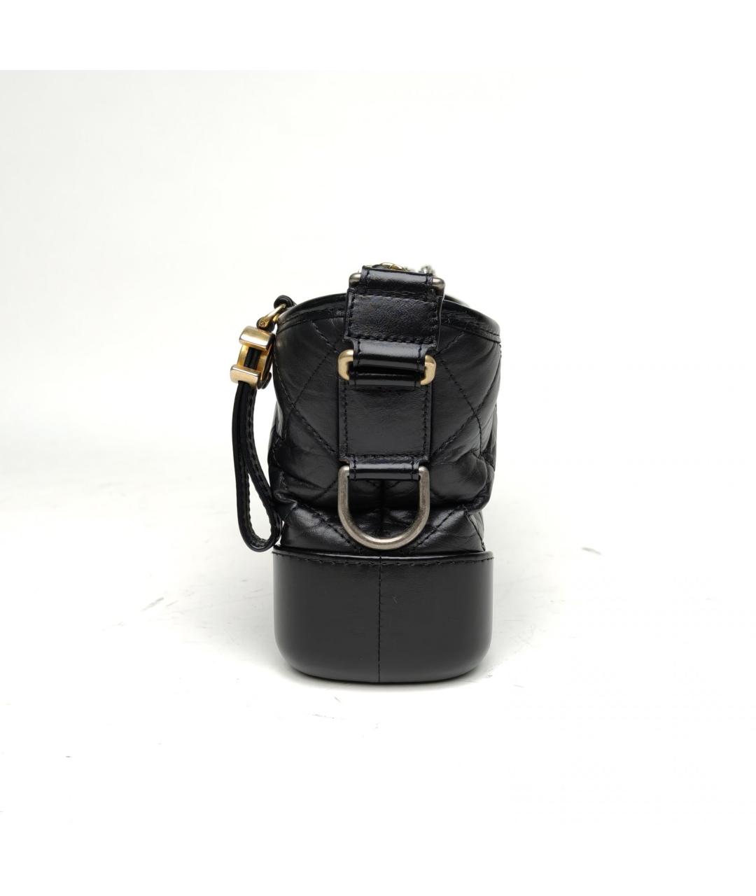 CHANEL Черная кожаная сумка через плечо, фото 3