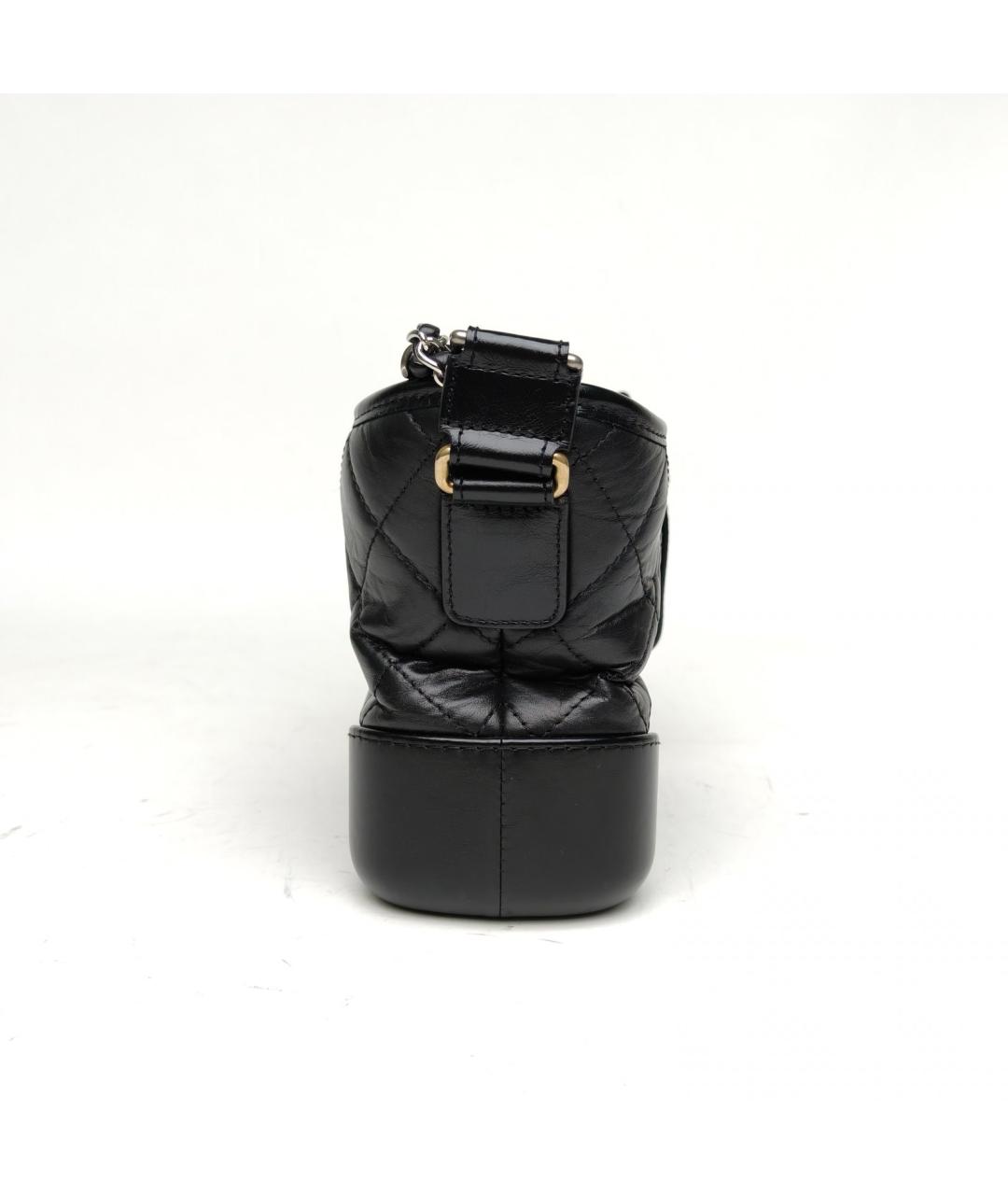 CHANEL Черная кожаная сумка через плечо, фото 5