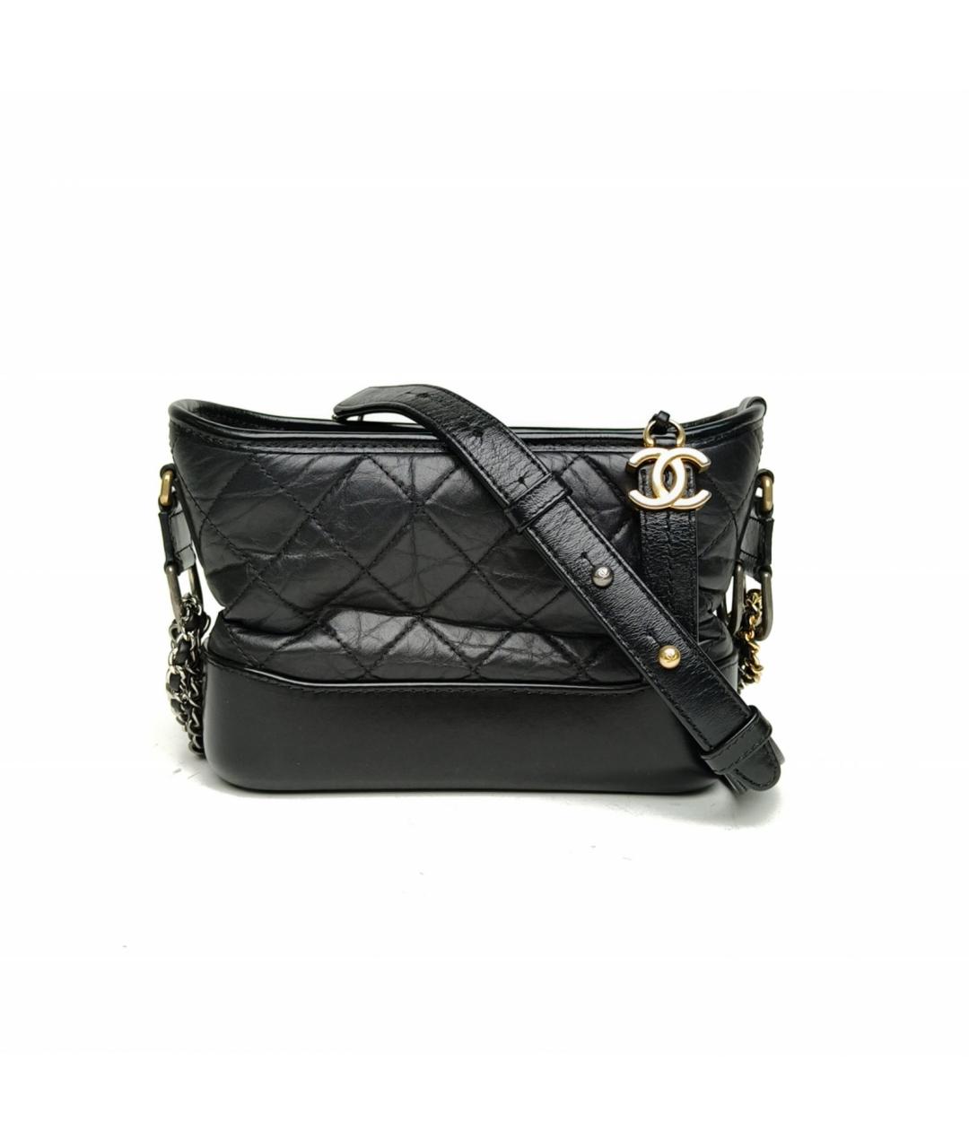 CHANEL Черная кожаная сумка через плечо, фото 2
