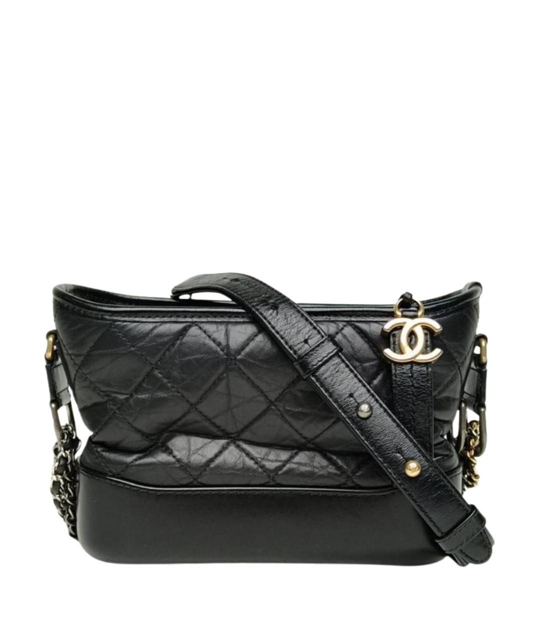 CHANEL Черная кожаная сумка через плечо, фото 1