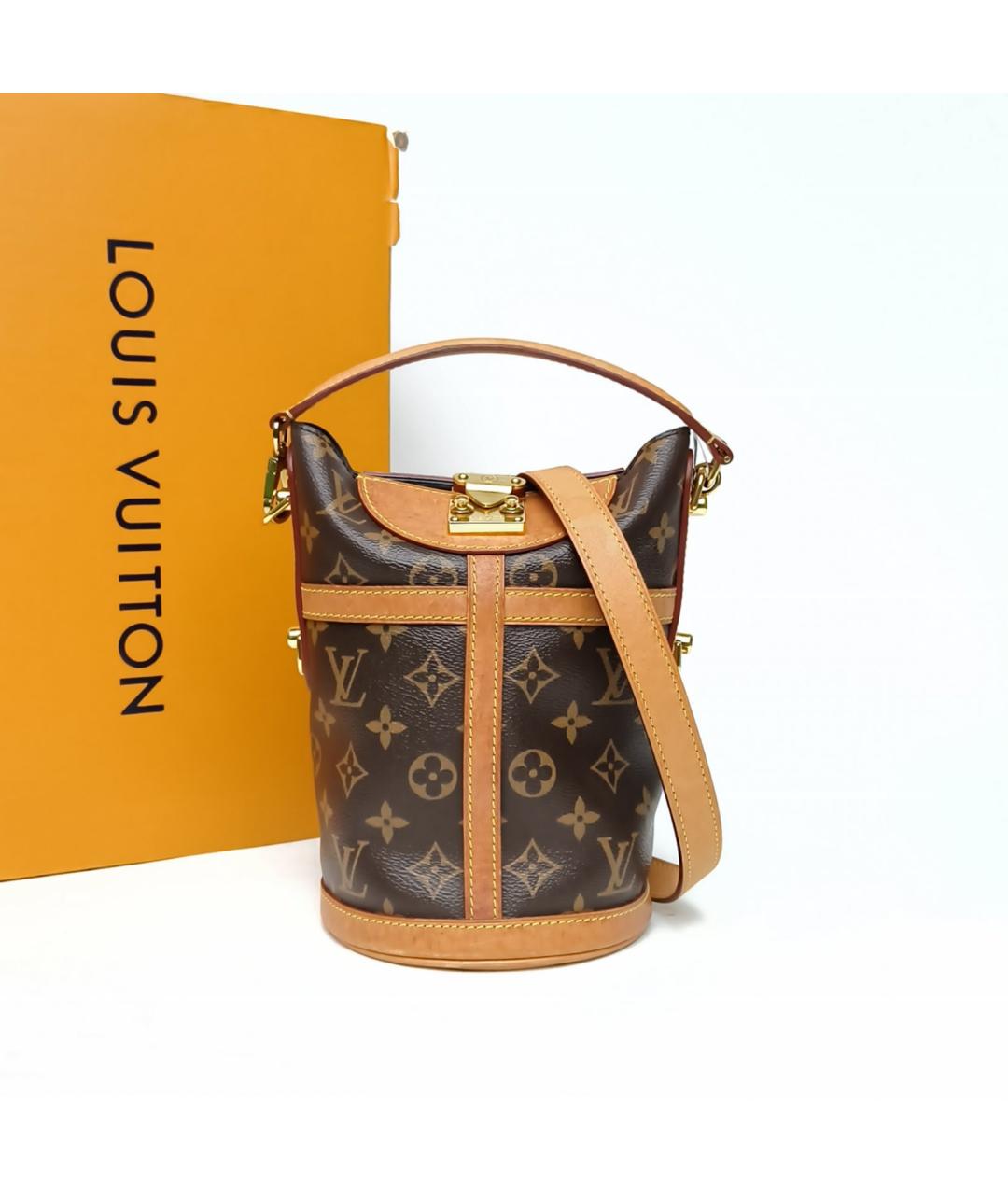 LOUIS VUITTON Коричневая сумка с короткими ручками, фото 9