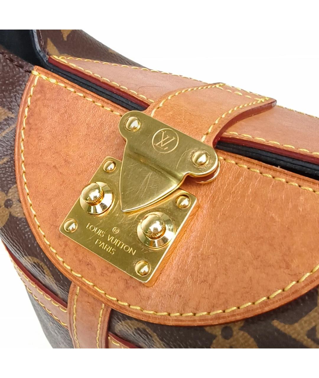 LOUIS VUITTON Коричневая сумка с короткими ручками, фото 7