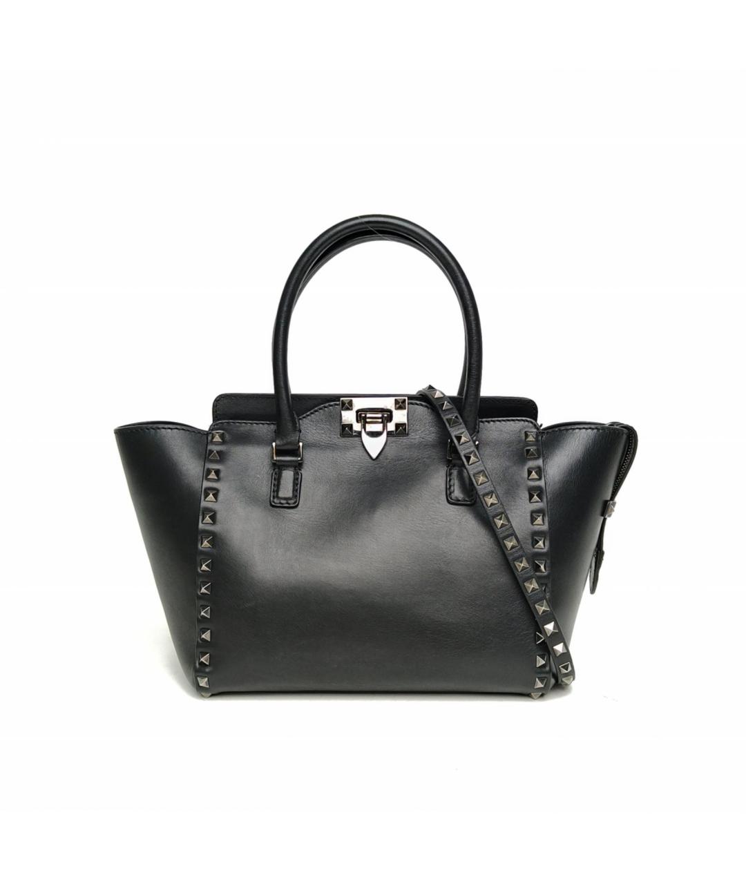 VALENTINO Черная кожаная сумка через плечо, фото 2