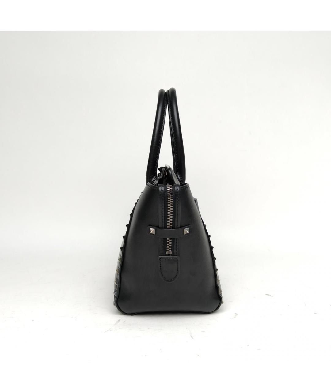 VALENTINO Черная кожаная сумка через плечо, фото 3